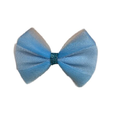 Bow Light Blue Stripe