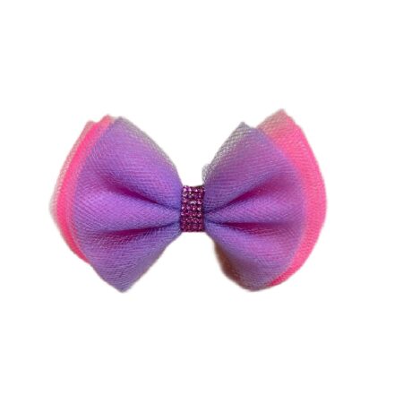 Bow Purple Neon Pink